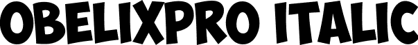 ObelixPro Italic font - ObelixProIt-cyr.ttf