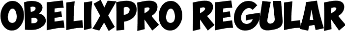 ObelixPro Regular font - ObelixPro-cyr.ttf