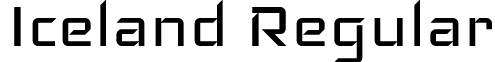 Iceland Regular font - Iceland-Regular.ttf