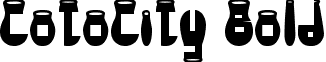 CotoCity Bold font - CotoCity Bold.ttf