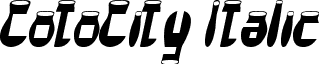 CotoCity Italic font - CotoCity Italic.ttf