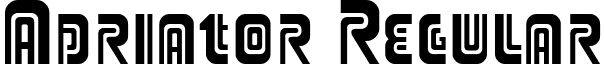 Adriator Regular font - Adriator Regular.ttf