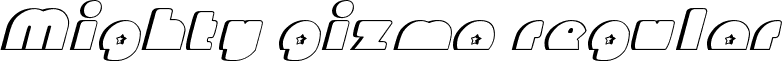 Mighty Gizmo Regular font - Mighty_Gizmo.ttf