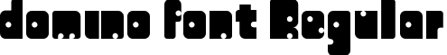domino font Regular font - domino_font.ttf