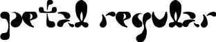 Petal Regular font - Petal.ttf