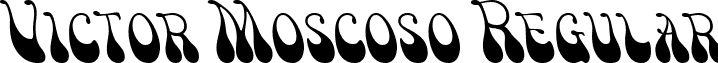 Victor Moscoso Regular font - VICTM___.TTF