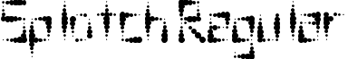 Splotch Regular font - Splotch-.ttf