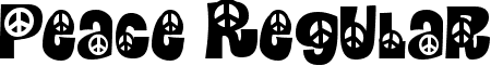 Peace Regular font - PEACE___.TTF