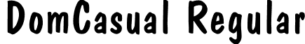 DomCasual Regular font - domcasua.ttf