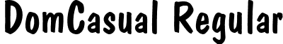 DomCasual Regular font - unicode.domcasua.ttf