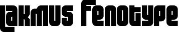 Lakmus Fenotype font - Lakmus.ttf