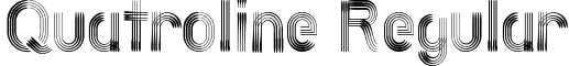 Quatroline Regular font - Quatroline_demo.ttf