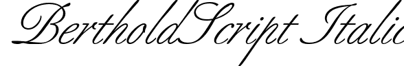 BertholdScript Italic font - unicode.berthosi.ttf