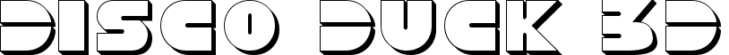 Disco Duck 3D font - discoduckv23d.ttf