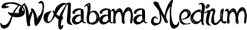 PWAlabama Medium font - PWAlabama.ttf