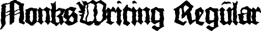 MonksWriting Regular font - MonksWriting.ttf
