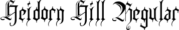 Heidorn Hill Regular font - HEIDH___.ttf