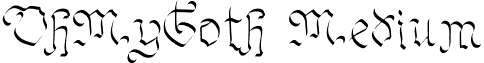 OhMyGoth Medium font - OhMyGoth.ttf