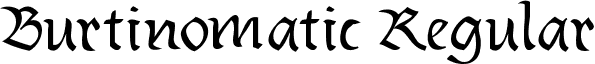 Burtinomatic Regular font - Burtinomatic.ttf