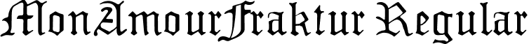 MonAmourFraktur Regular font - MonAmourFraktur.ttf