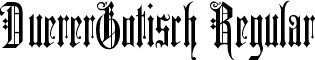 DuererGotisch Regular font - DUERG___.TTF