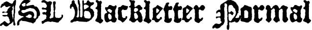 JSL Blackletter Normal font - jblack.ttf