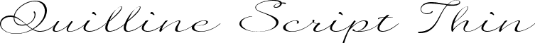 Quilline Script Thin font - QUIL_S_T.TTF