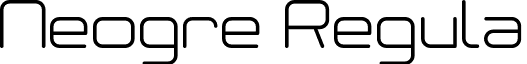 Neogre Regula font - NeogreyRegular.otf