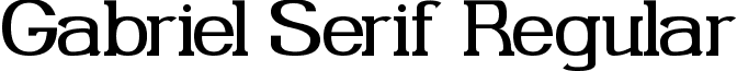 Gabriel Serif Regular font - GabrielSerif.ttf
