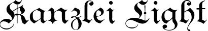 Kanzlei Light font - KANZL___.TTF