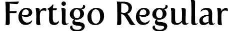 Fertigo Regular font - Fertigo_18.otf