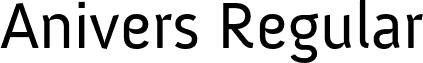 Anivers Regular font - Anivers_Regular.otf