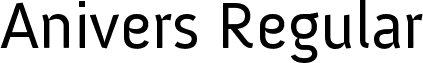 Anivers Regular font - Anivers-Regular.ttf