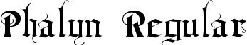 Phalyn Regular font - Phalyn.ttf