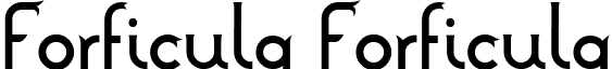 Forficula Forficula font - forficula.ttf