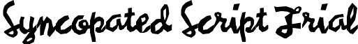 Syncopated Script Trial font - Syncst__.ttf