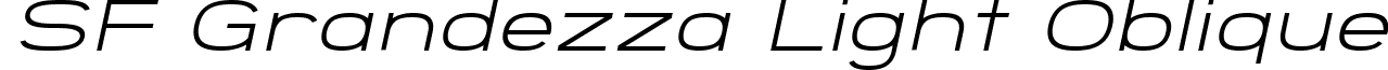 SF Grandezza Light Oblique font - SFGrandezzaLightOblique.ttf