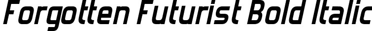 Forgotten Futurist Bold Italic font - forgotbi.ttf