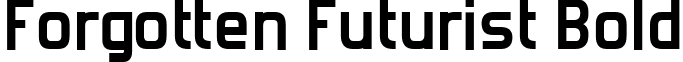 Forgotten Futurist Bold font - Forgottb.ttf