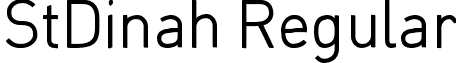 StDinah Regular font - StDinah.ttf