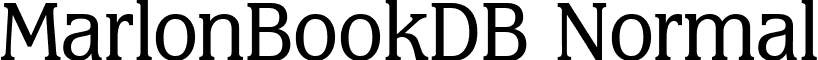 MarlonBookDB Normal font - Marlonbk.ttf