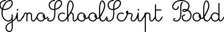 GinoSchoolScript Bold font - GinSSB60.ttf