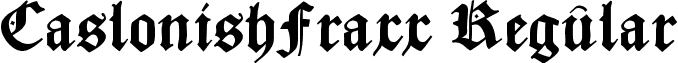 CaslonishFraxx Regular font - CaslonishFraxx.ttf