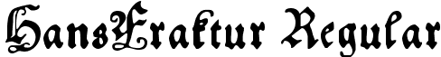 HansFraktur Regular font - HansFraktur.ttf