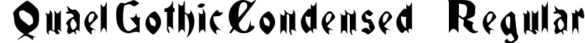 QuaelGothicCondensed Regular font - QuaelGothicCondensed.ttf