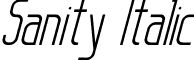 Sanity Italic font - SANIT-I.TTF