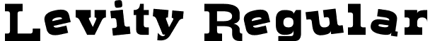Levity Regular font - LevityBoing.ttf