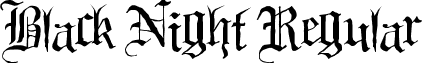 Black Night Regular font - blacn.ttf