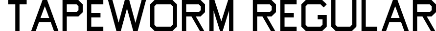 Tapeworm Regular font - Tapew___.ttf