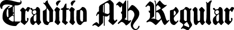 Traditio AH Regular font - traditio.ttf